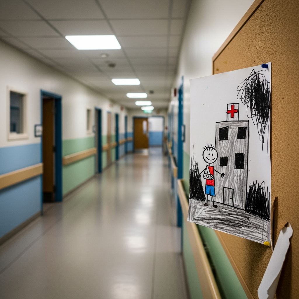 Fabricated or Induced Illness — hospital setting representing medical child abuse